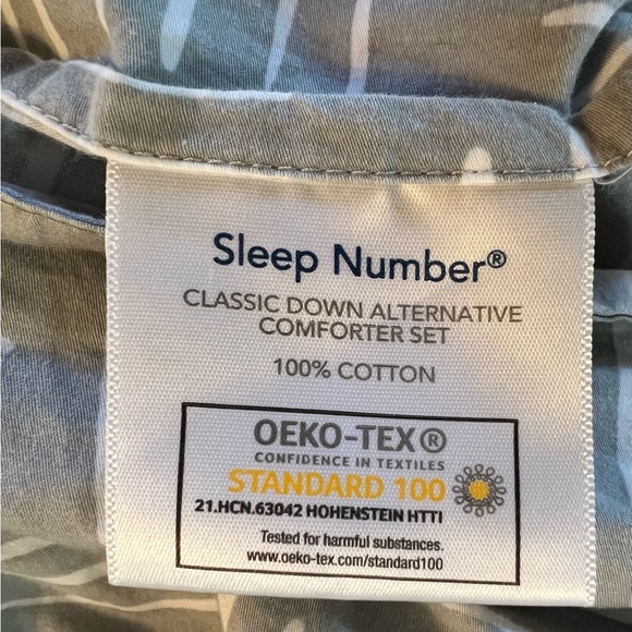 2 king Size Sleep Number 100% Cotton Set Of 2 Pillowcases Standard Oeko Tex  - Picture 4 of 7